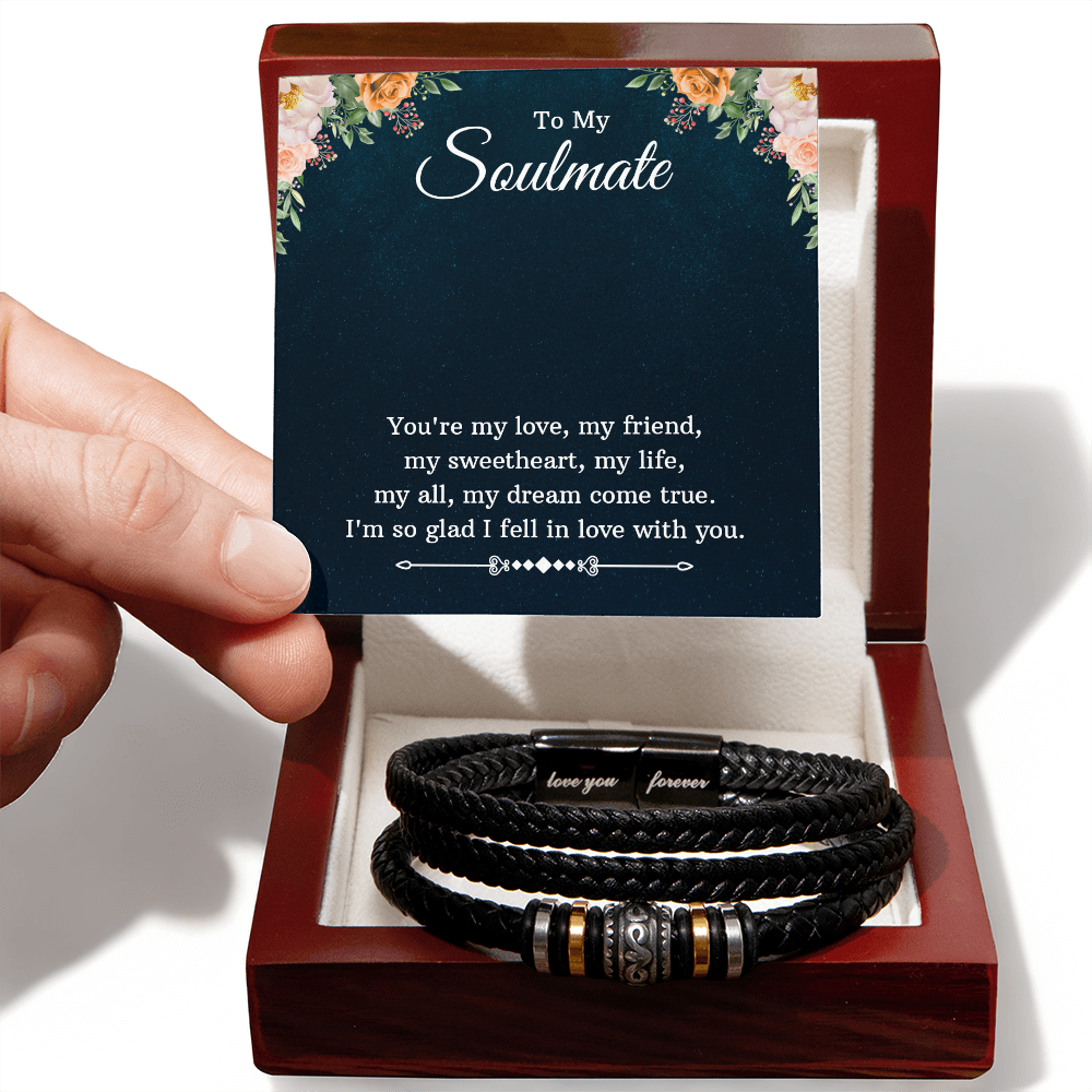 To My Soulmate - Love You Forever Bracelet