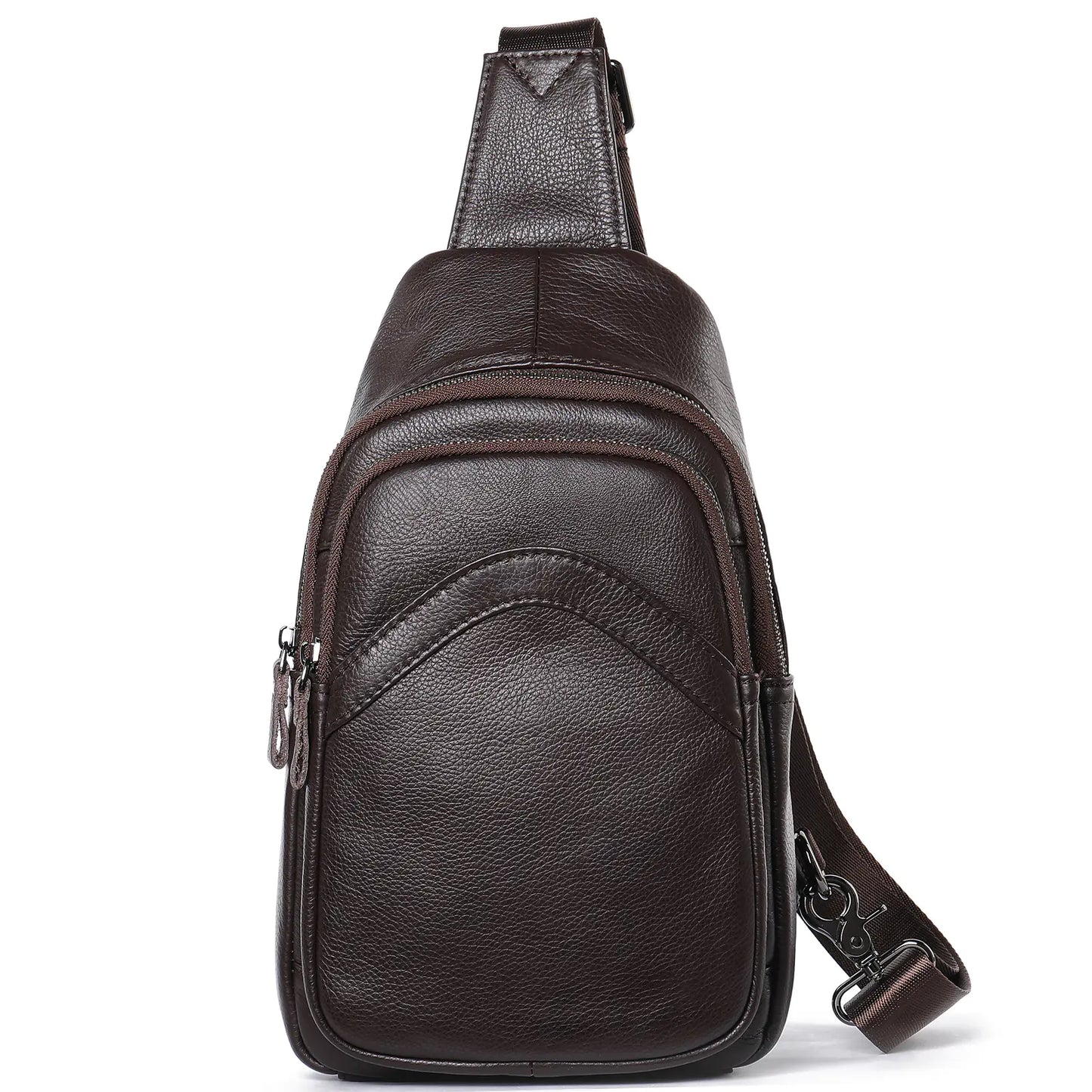 Men's Leather Messenger Bag for Fashionable Style
