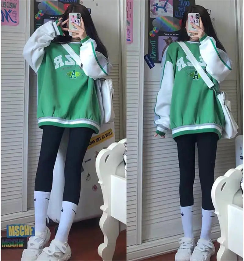 Women's Plus Velvet Thick Hoodie in Loose Style