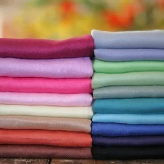 Luxury Pashmina Shawl with Fringe