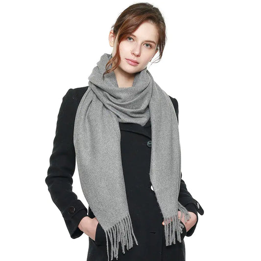 Luxury Pashmina Shawl with Fringe