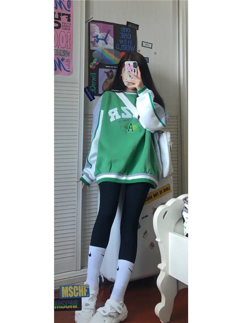 Women's Plus Velvet Thick Hoodie in Loose Style