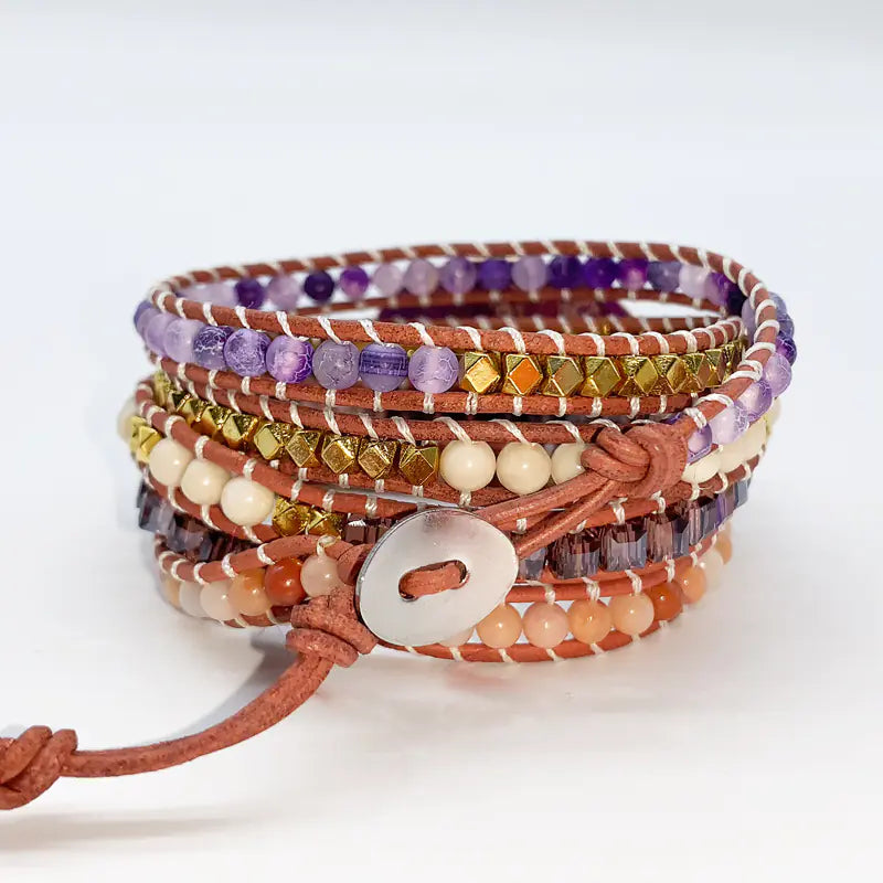 Bohemian Style Multi-Layer Natural Stone Bracelet