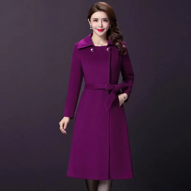 Women's Winter Woolen Coat for Mothers