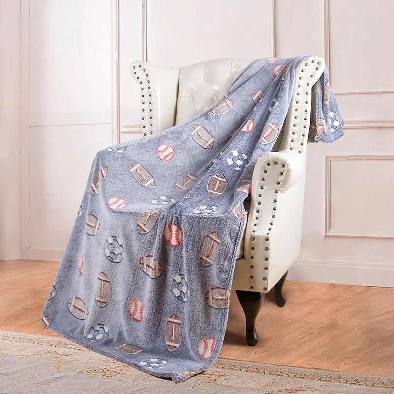 Reversible Glow-in-the-Dark Fleece Blanket for Kids
