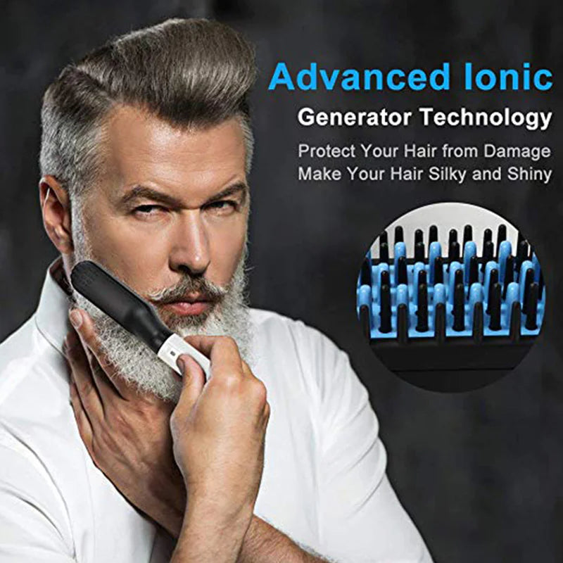 Mini Electric Beard Styling Comb for Men - Great Gift