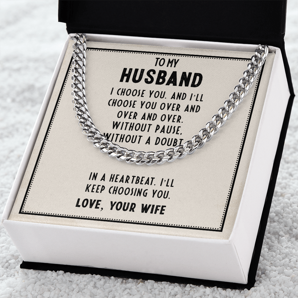 To My Husband - I Choose You Chain