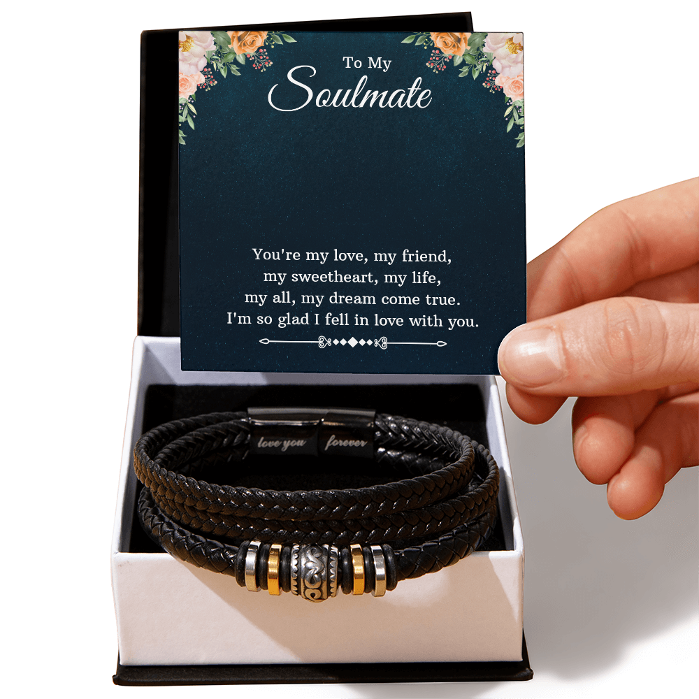 To My Soulmate - Love You Forever Bracelet