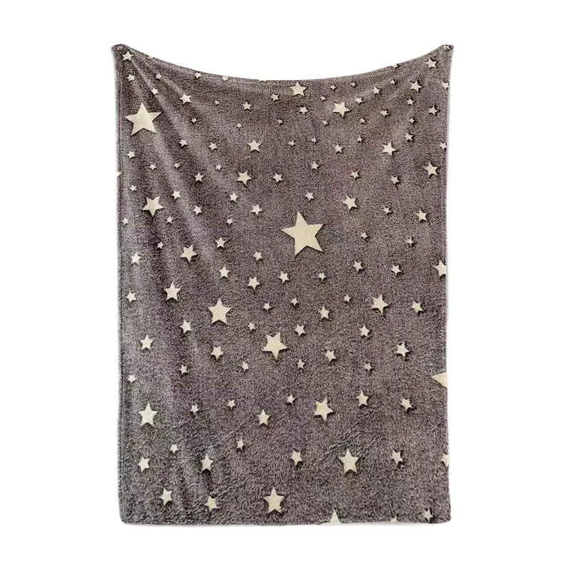 Reversible Glow-in-the-Dark Fleece Blanket for Kids