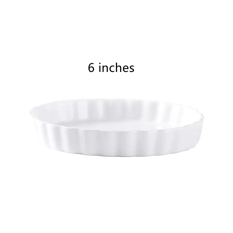 Striped Fruit Salad Plate for Cake and Pudding Baking