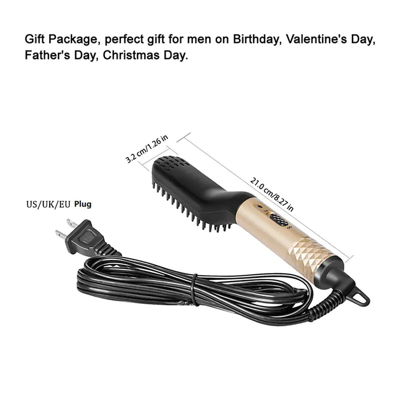 Mini Electric Beard Styling Comb for Men - Great Gift