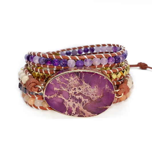 Bohemian Style Multi-Layer Natural Stone Bracelet